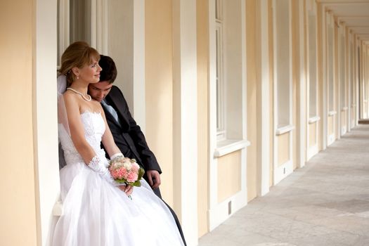 wedding in the territory of a palace of Menshikov