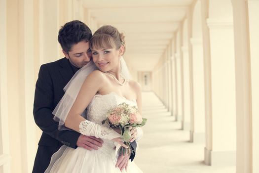 wedding in the territory of a palace of Menshikov