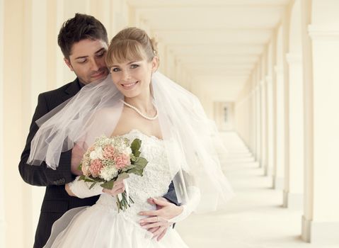 wedding in the territory of a palace of Menshikov