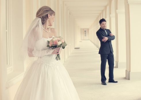 wedding in the territory of a palace of Menshikov