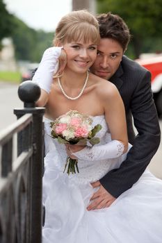 wedding in the territory of a palace of Menshikov