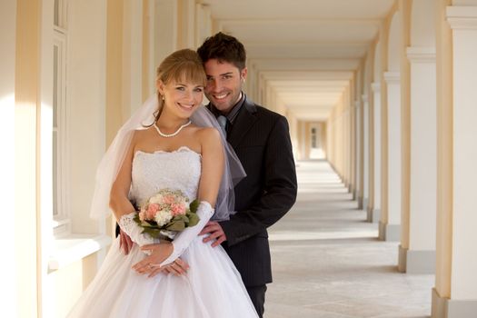 wedding in the territory of a palace of Menshikov