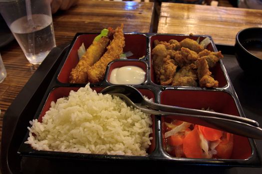 bento in the japanese restaurant