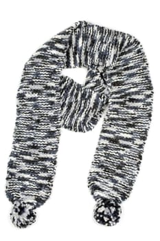 gray scarf isolated on white background