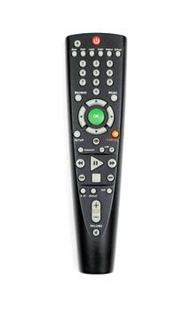 Remote control from TV, VCR, DVD, close up