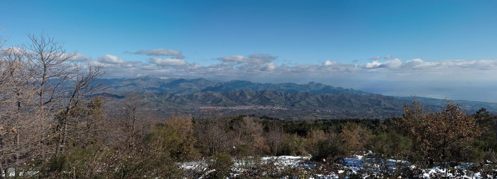 Mountain landscape in winter