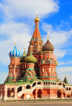 St Basils cathedral on Red Square in Moscow Russia
