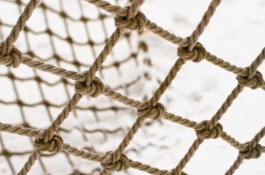 The nodes of the old woven mesh