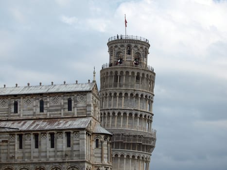 Leaning Tower of Pisa and Cathedral - one of a few most recognizable buildings in the world