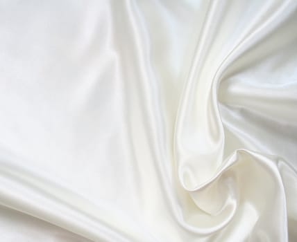 Smooth elegant white silk can use as background 