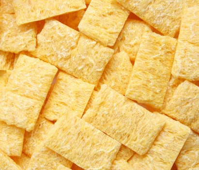 Corn sticks as vegetarian food background
