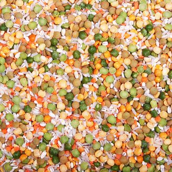 Soup mix from yellow and green peas, lentil, rice and pearl barley can use as background