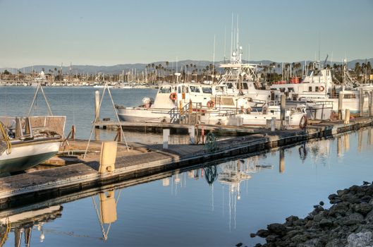 Boats at Channel Islands Marina in Oxnard California