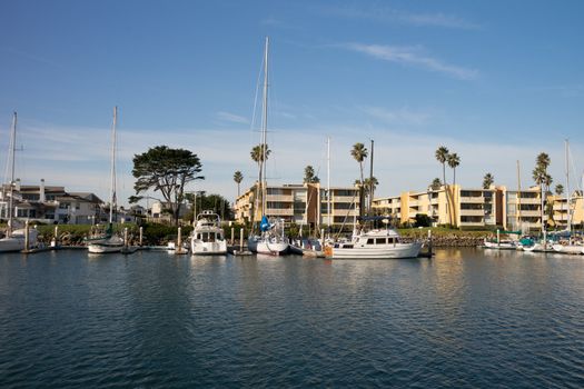 Boats at Channel Islands Marina in Oxnard California