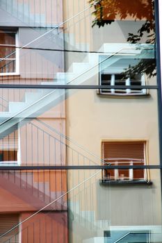 Reflection of Architecture in a window.