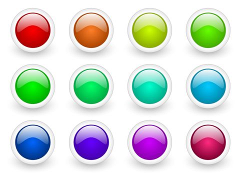 colorful buttons set