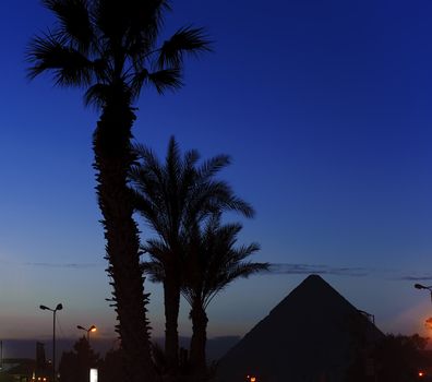 Pyramid of Giza in the morning