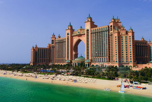 The exterior of Atlantis The Palm in Dubai