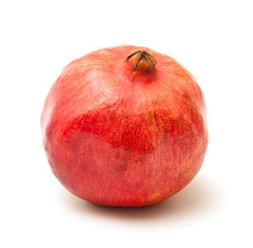 photo of pomegranate on white background