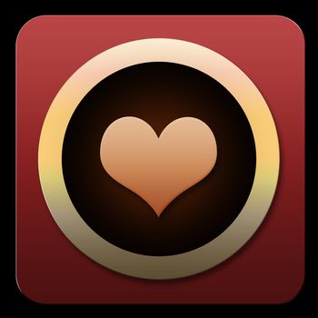 Image for an icon on a pad or smart phone for an app for lonely hearts