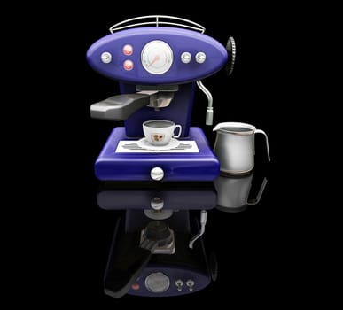 3D render of a coffee machine