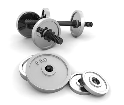 3D render of weights