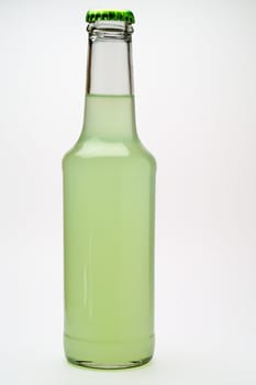 Lime drink bottle with clipping path
