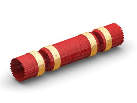 3D render of a Christmas cracker