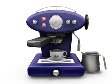 3D render of a coffee machine