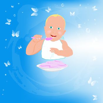 Healthy nutrition food for baby