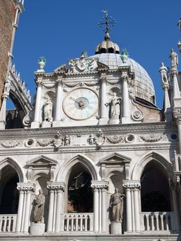 The Courtyard of the Doge's Palace in Venice