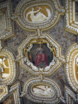 Picture of a decorated Ceilings in the Doge's Palace - Venice