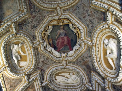 Picture of a decorated Ceilings in the Doge's Palace - Venice