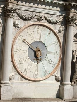 Wealth of architectural details in the Doges' Palace in Venice