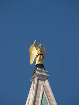 Venice - golden angel on the top of Saint Mark's tower