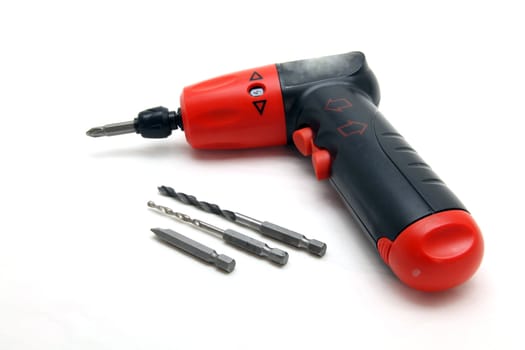 set of battery wireless drill and screwdriver