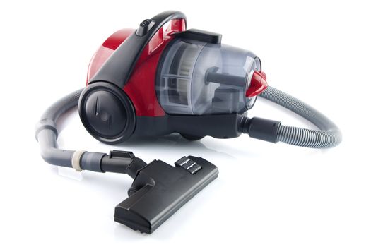 Vacuum cleaner on white background