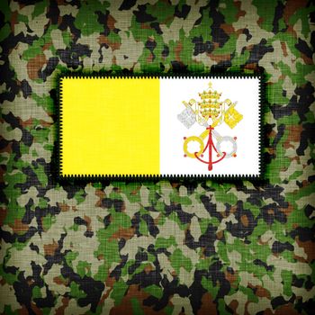 Amy camouflage uniform with flag on it, Vatican City