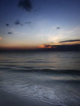 Sunrise over an atlantic beach