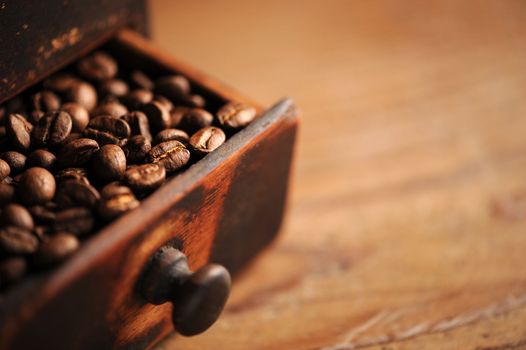 closeup of coffee beans, shallow dof 