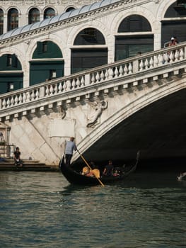 Canal Grande and Rialto bridge - Venice Italy