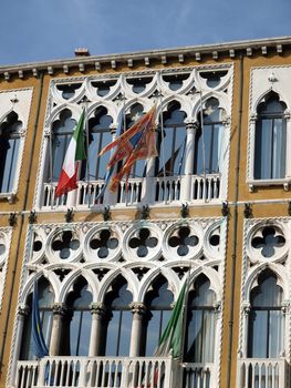 Venice - typical adornments for venetian windows