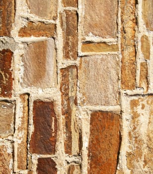 Abstract old colorful stone wall can use as background 