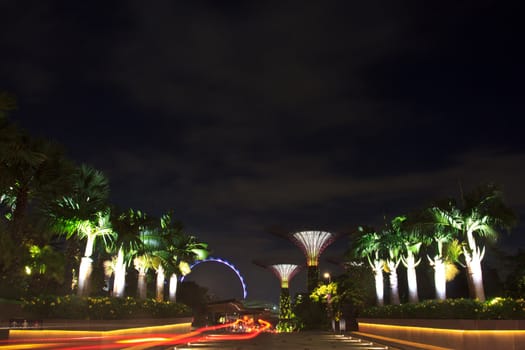 front of garden by the bay