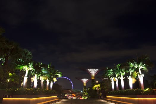 front of garden by the bay