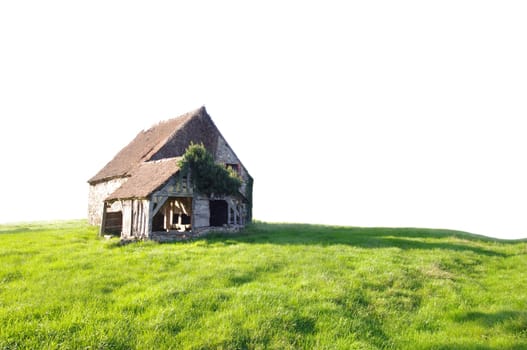 old traditional Normandy style house, France