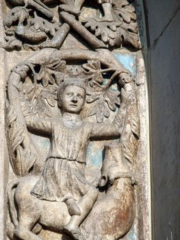  Imperishable beauty of details on the basilica of st Mark's - Venice. Portal decorations