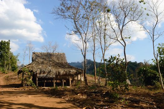 The little cottage in countryside, Thailand.