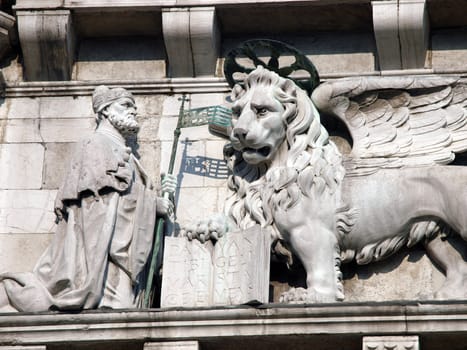 Venice, Doge's Palace - Saint Mark and his lion