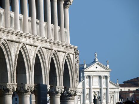 Venice - tracery from the Doge's Palace, one of venice symbol